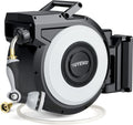 Retractable Garden Hose Reel 100FT - Auto Slow Rewind System