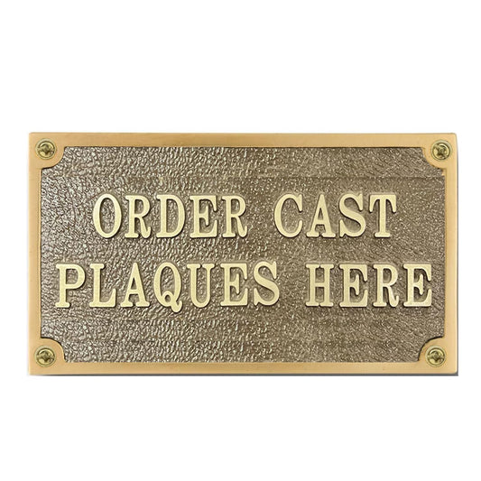Customized Cast Brass Door Signs for Personalized Home Decor
