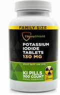 Potassium Iodide Tablets 130 mg 300ct - Emergency Radiation Protection