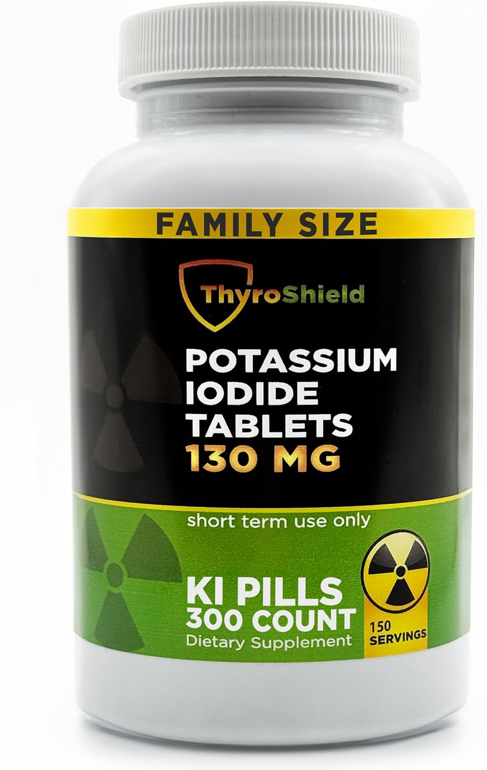 Potassium Iodide Tablets 130 mg for Radiation Exposure - 300ct