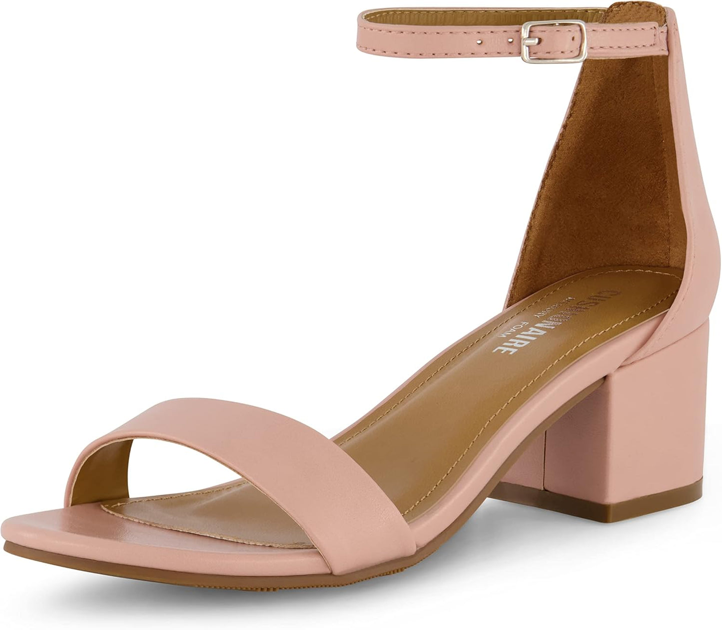 CUSHIONAIRE Alba Mid Block Heel Dress Shoes for Women