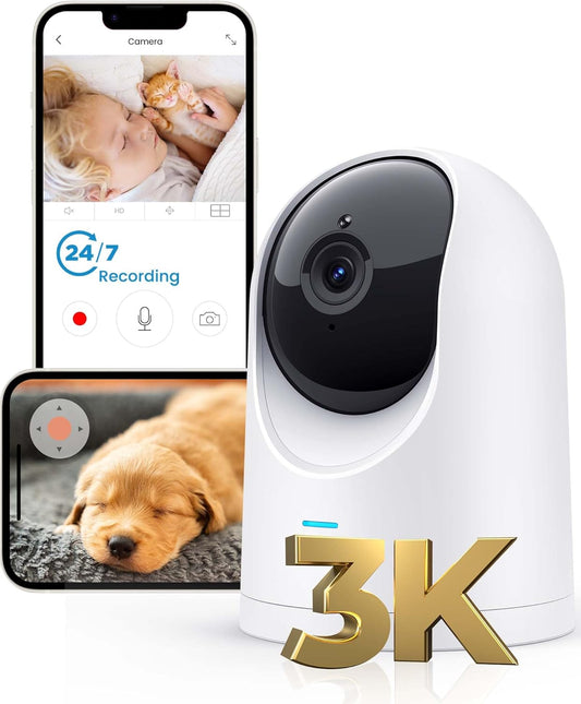 ANMEATE 3K Pet Cam: Auto Tracking, Night Vision