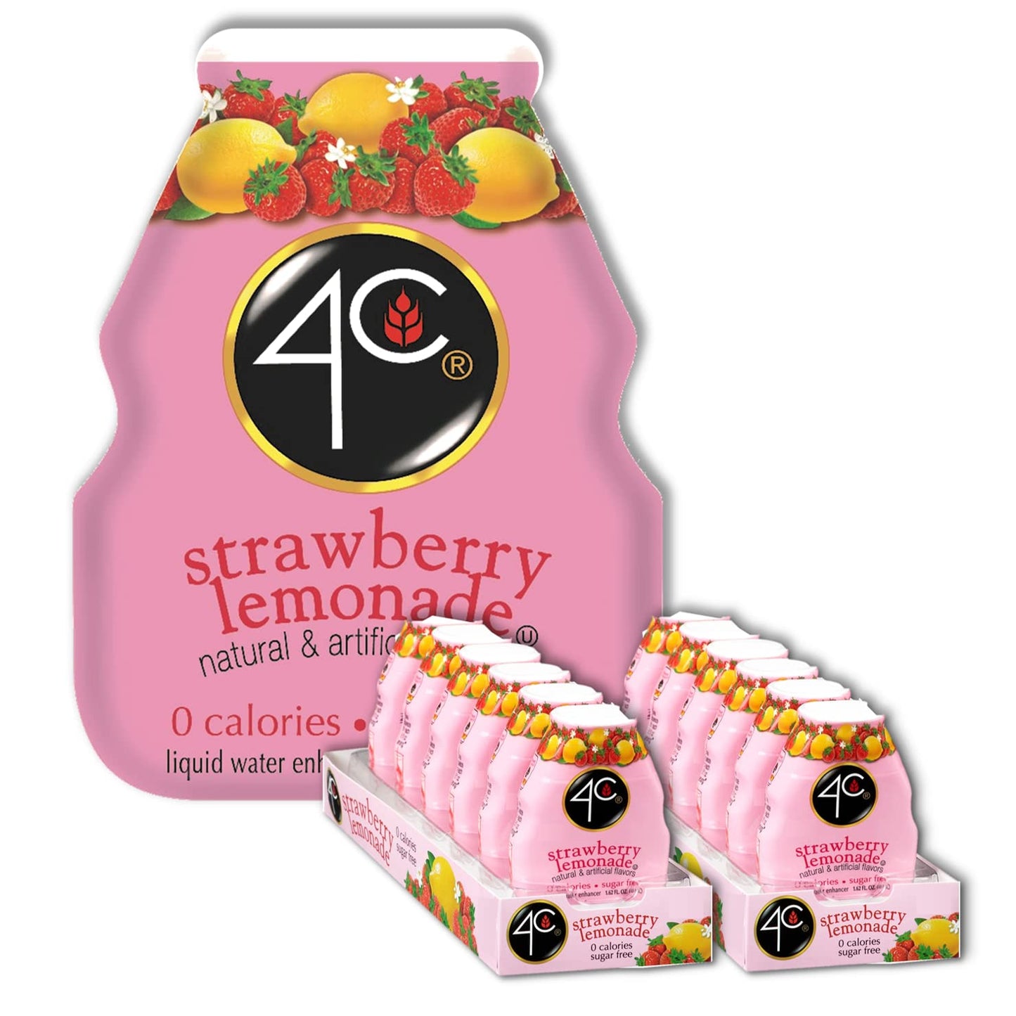 4C Sugar Free Liquid Water Enhancer 12 Pack for Flavorful Hydration