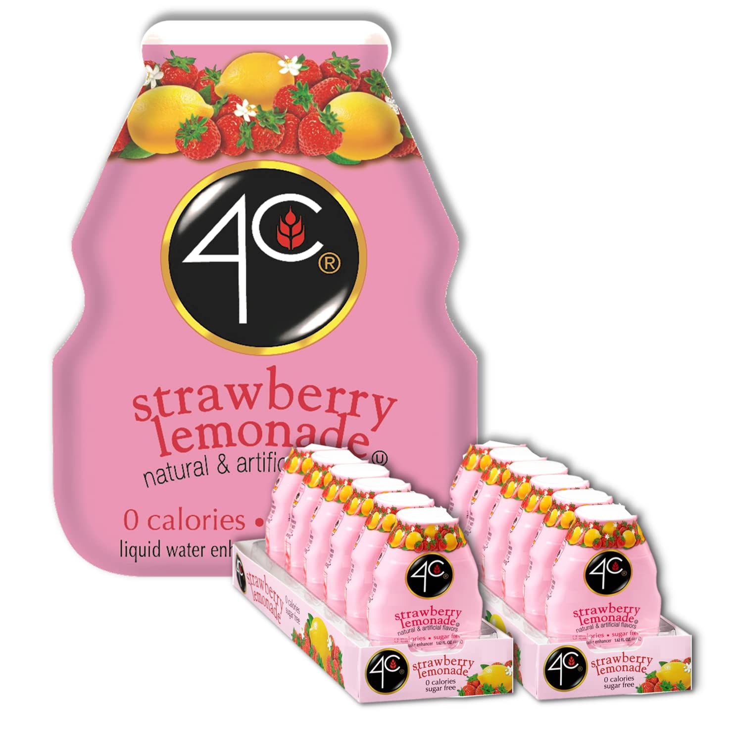 4C Sugar Free Liquid Water Enhancer 12 Pack for Flavorful Hydration