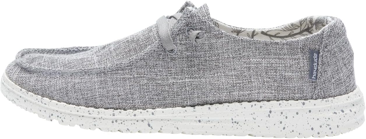 Hey Dude Women's Wendy Chambray Lace Up Loafers for Comfort