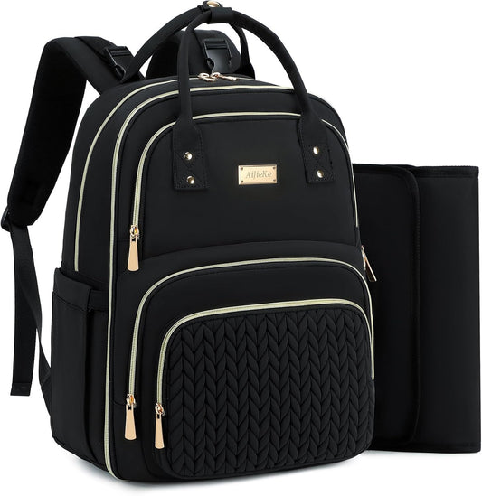 AIJIEKE Insulated Diaper Backpack with Changing Pad