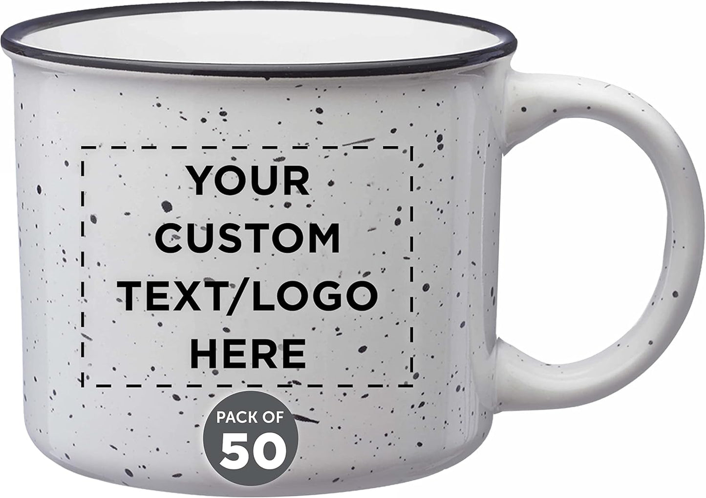 Custom Ceramic Campfire Coffee Mugs Set of 50 for All Occasions