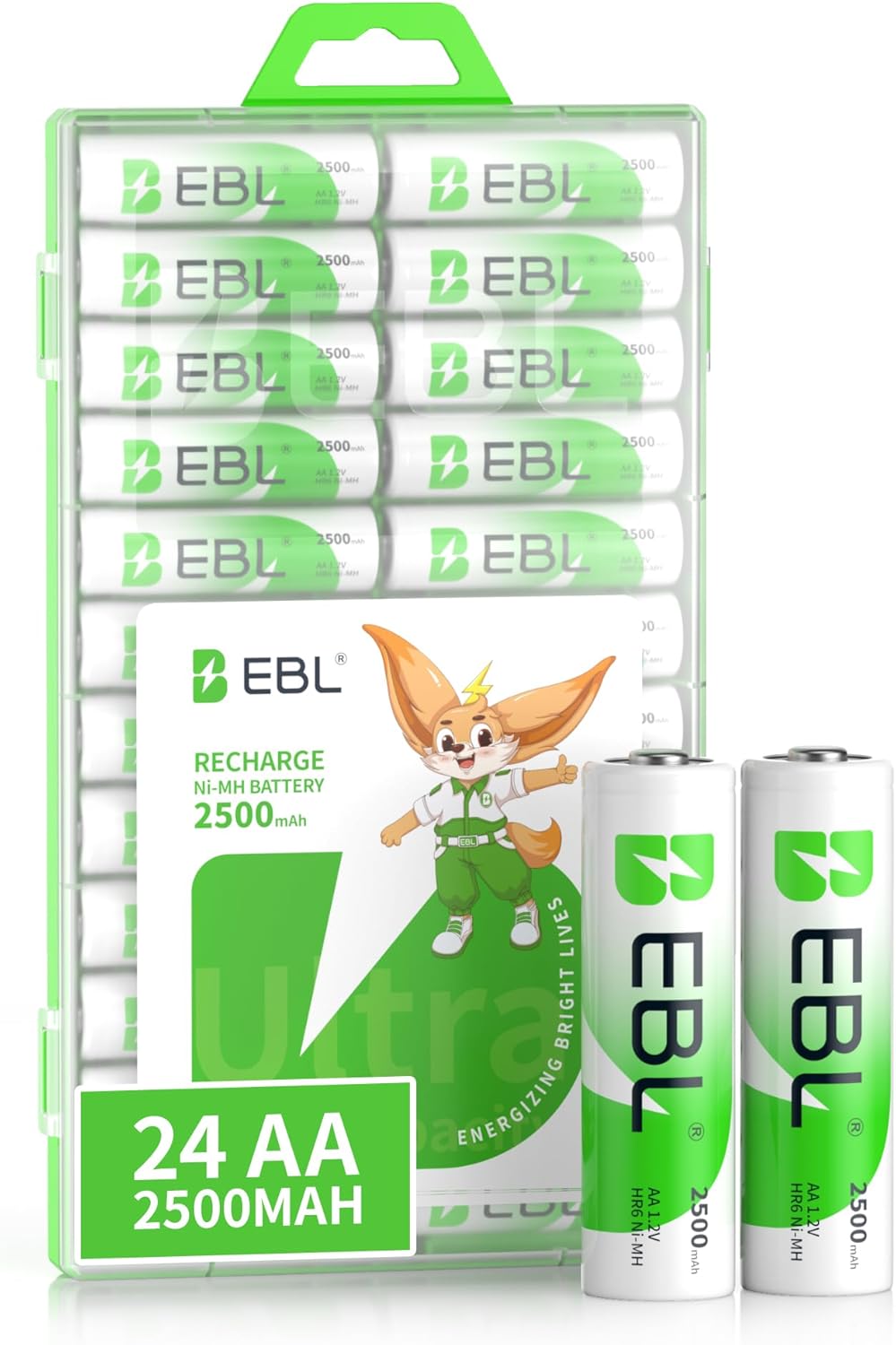 EBL AA Rechargeable Batteries 1.2V 2500mAh - 24 Pack Review