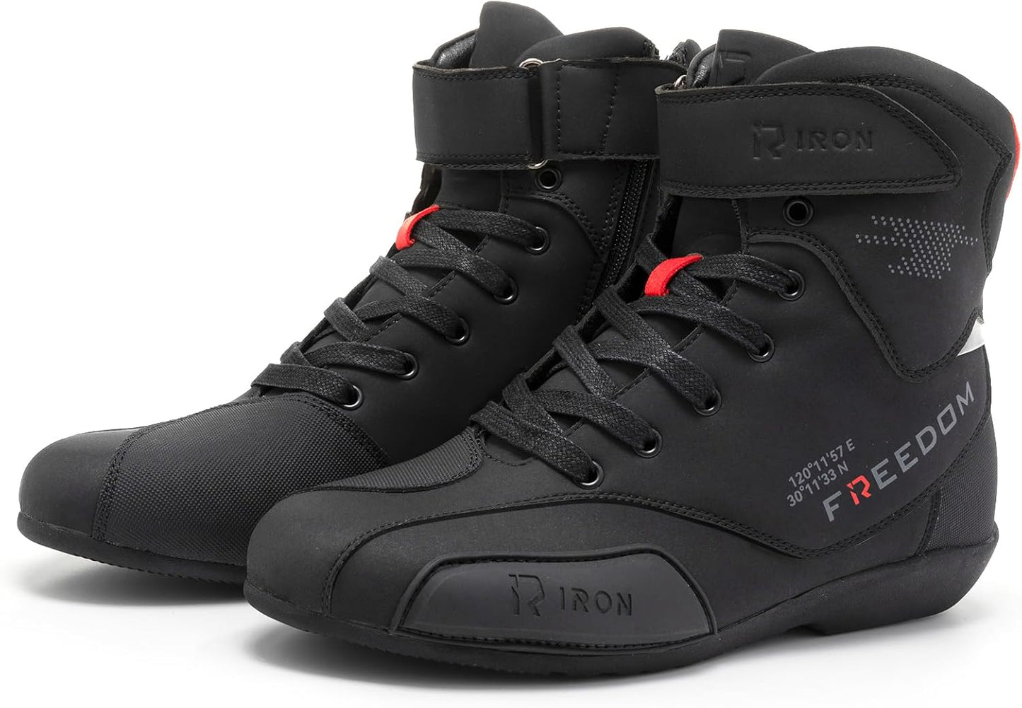 Motorcycle Shoes Men Riding Boots Protective Anti-Slip Sole