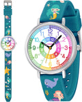 Bomieux Time Teacher Watch for Kids 3-12 - Easy Read Dial
