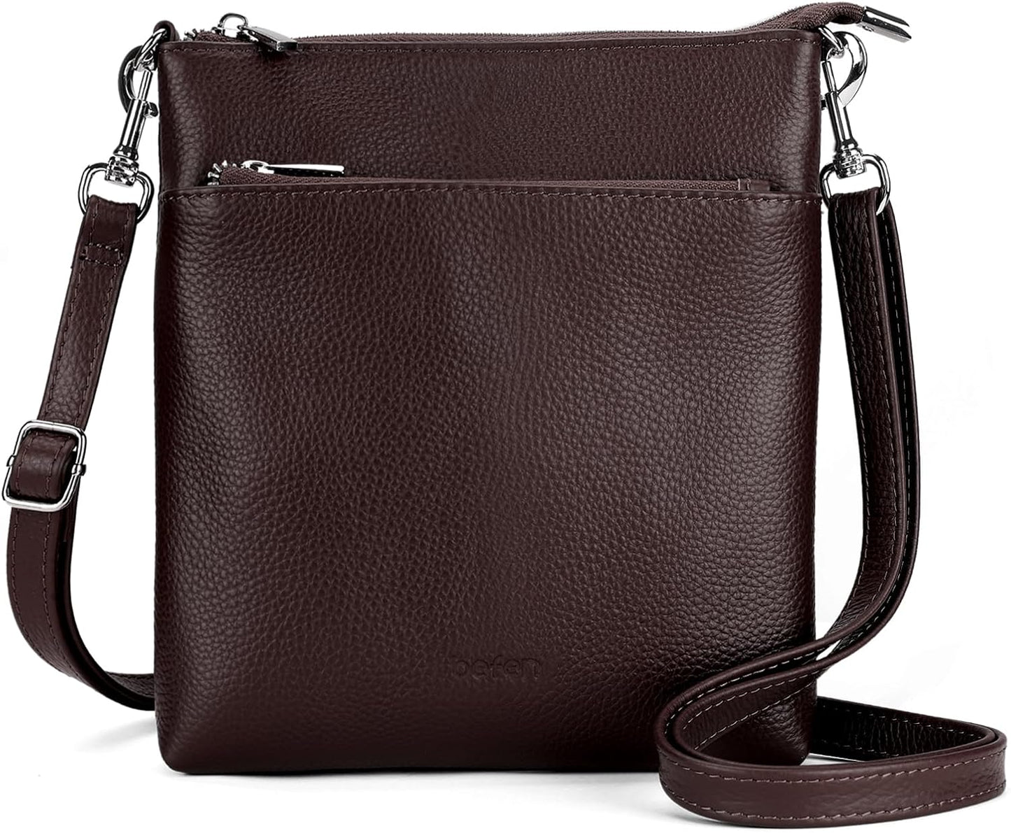 Befen Genuine Leather Small Crossbody Purse for Travel Use