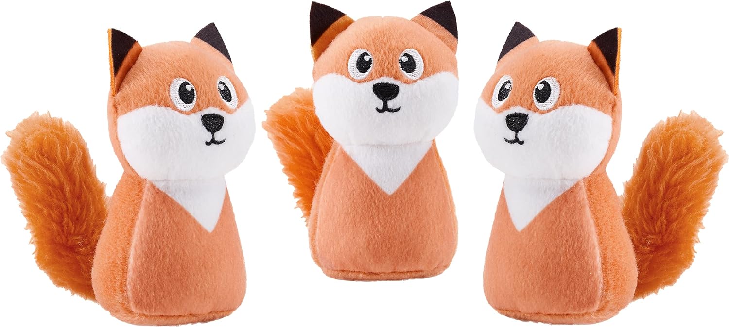 Interactive Plush Dog Toy Set - 3 Pack