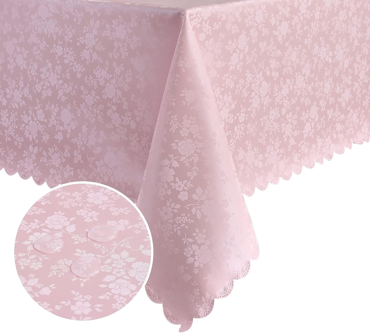 Romanstile Rectangle Vinyl Tablecloth - Waterproof & Stain Resistant