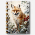 Christmas Notebook Farmhouse Fox Journal - Compact 5.5x8.3 in