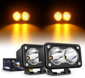 Nilight 3Inch Amber LED Light Pods for Trucks and Motorbikes