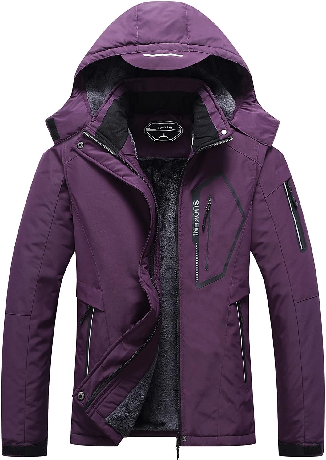 SUOKENI Women's Waterproof Warm Winter Snow Coat for Skiing