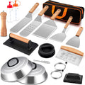 18Pcs Griddle Accessories Kit with Wooden Handles - Complete Griddle