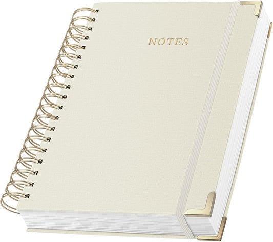 Linen Hardcover Spiral Journal - 100GSM Paper, A4 Size, 328 Pages, ALKALO