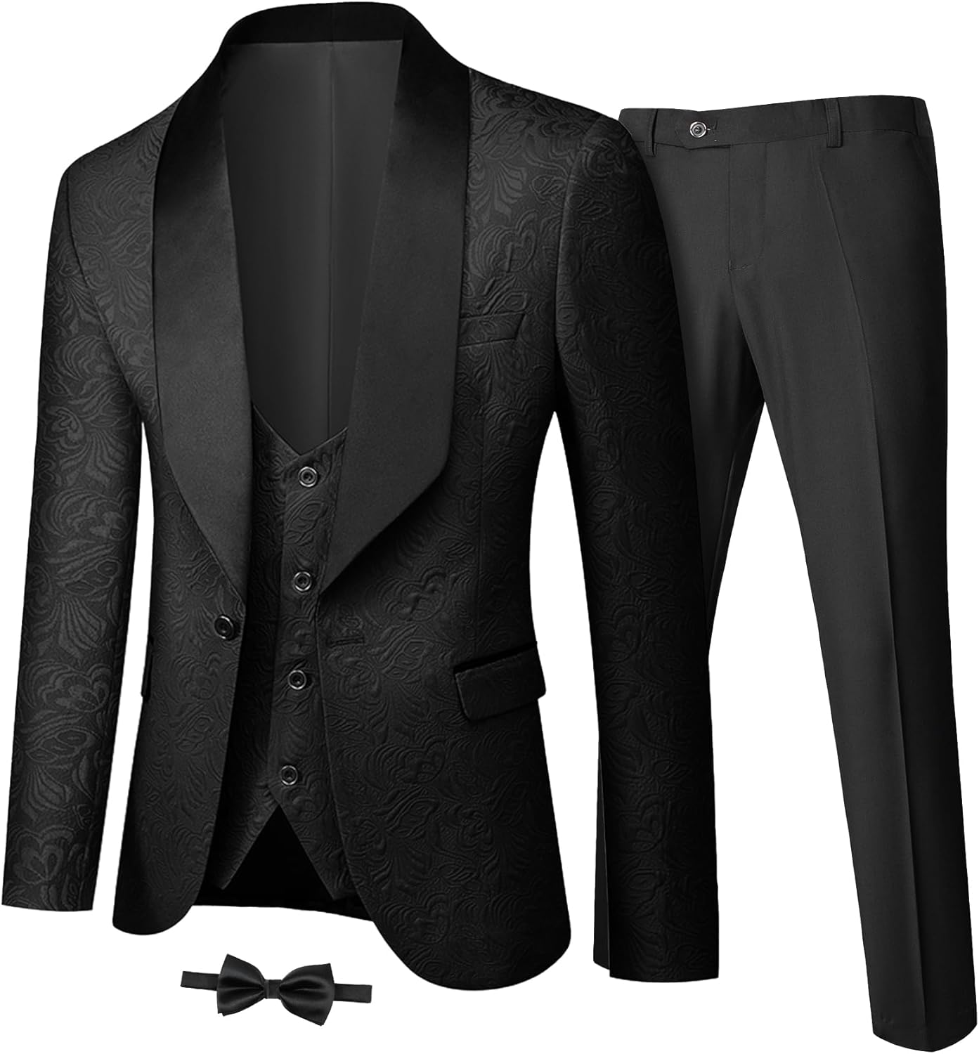 YND Men's 3 Piece Luxury Tuxedo Set for Stylish Occasions