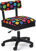 Adjustable Sewing and Craft Chair - Comfort, Storage, Lumbar Support