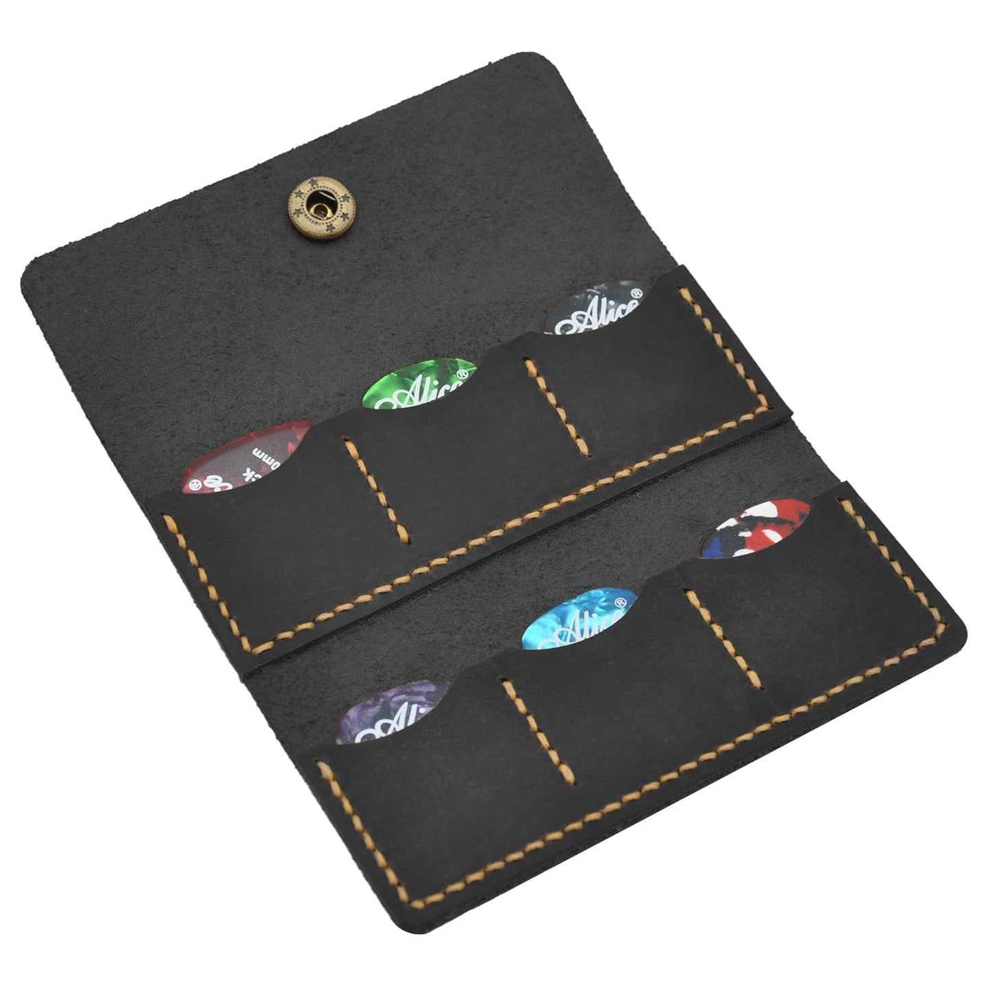 Leather Guitar Pick Holder - Gift for Guitarist