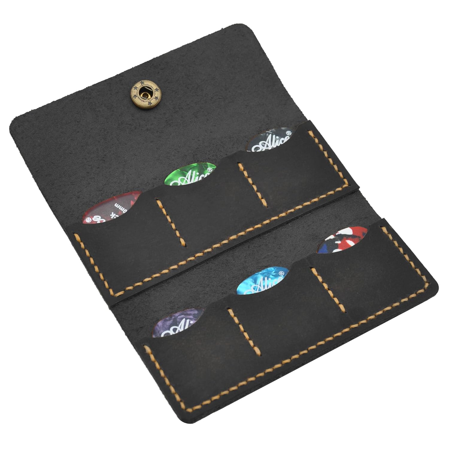 Leather Guitar Pick Holder - Gift for Guitarist