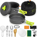 Portable Non-Stick Camping Cookware Set - 15pcs