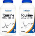 Nutricost Taurine 1000mg 400 Caps (2 Bottles) - Double Strength