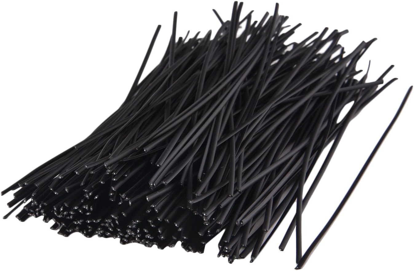 250pcs Reusable Black Cable Ties, 6 Inch Metallic Twist Wire by Sunmns