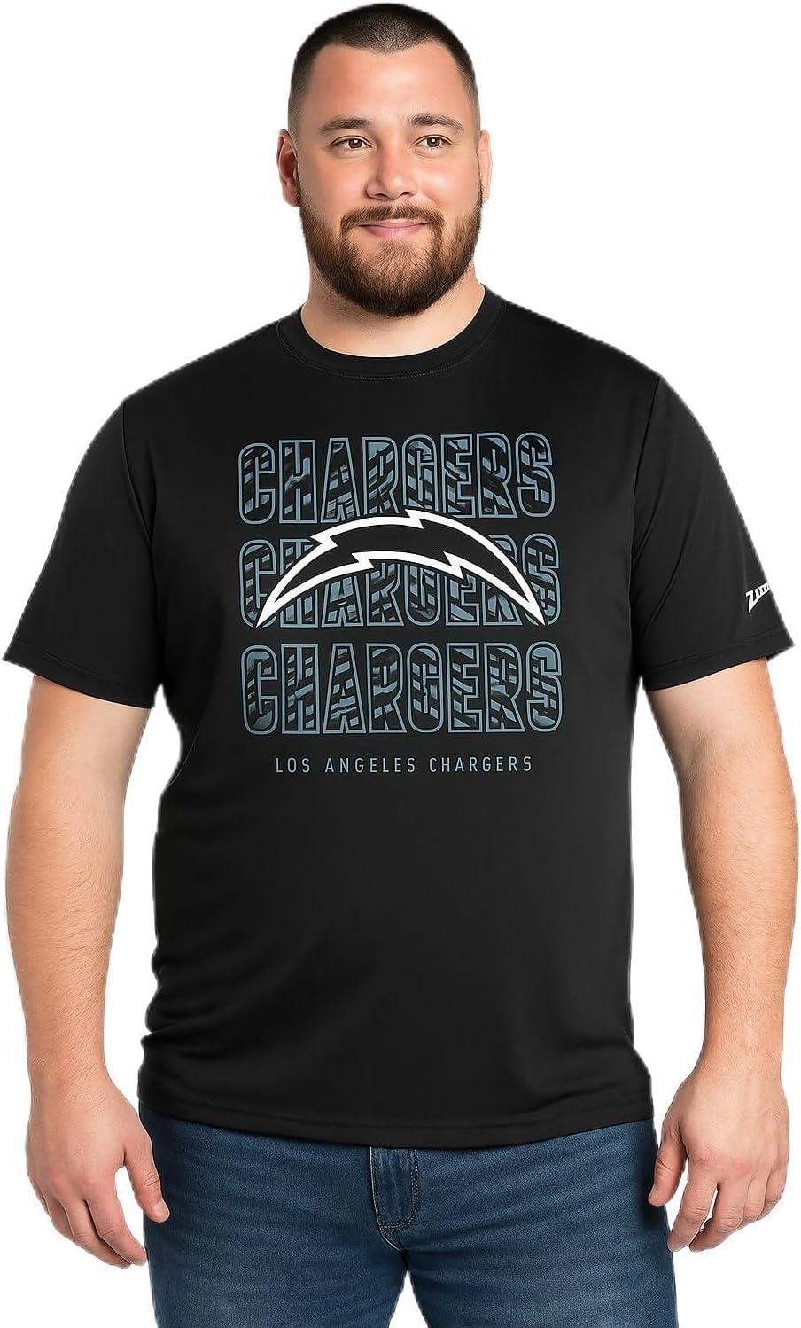 Zubaz NFL Men's Short Sleeve Team Graphic T-Shirt for Fans