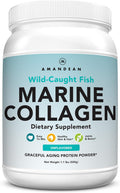 AMANDEAN Marine Collagen Peptides Powder - Wild-Caught Type 1 & 3