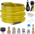 Sewer Jetter Kit for Pressure Washer 50 ft - Heavy Duty Drain Cleaner