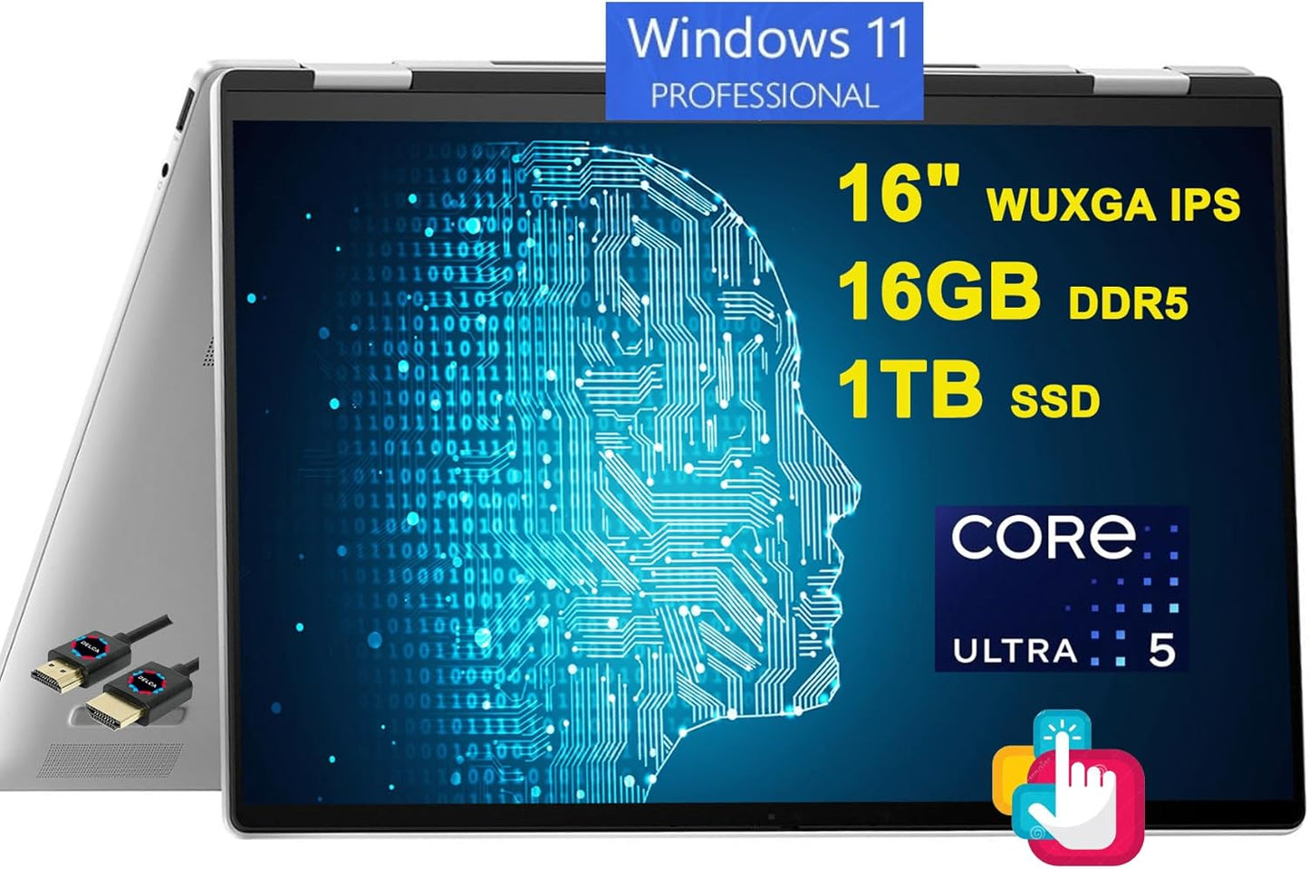 HP Envy x360 2-in-1 Laptop with 16in Touch Display and SSD