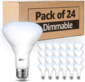 24 Pack BR30 LED Bulbs 65W Equivalent 5000K Daylight - Bright