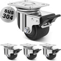 2.5 in Heavy Duty Stainless Steel Low Gravity Casters - Industrial
