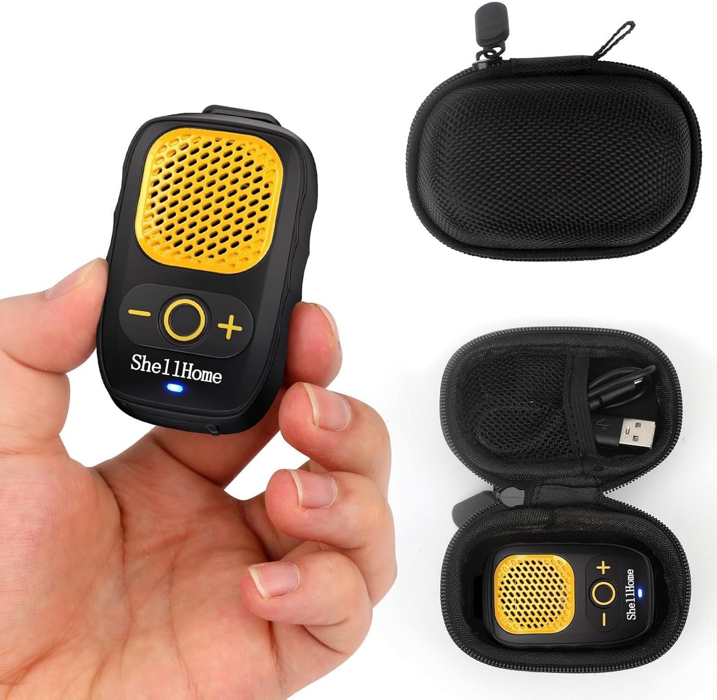 30H Work Time Clip-On Bluetooth Speaker: Hands-Free Calls, Water-Resistant, ShellHome