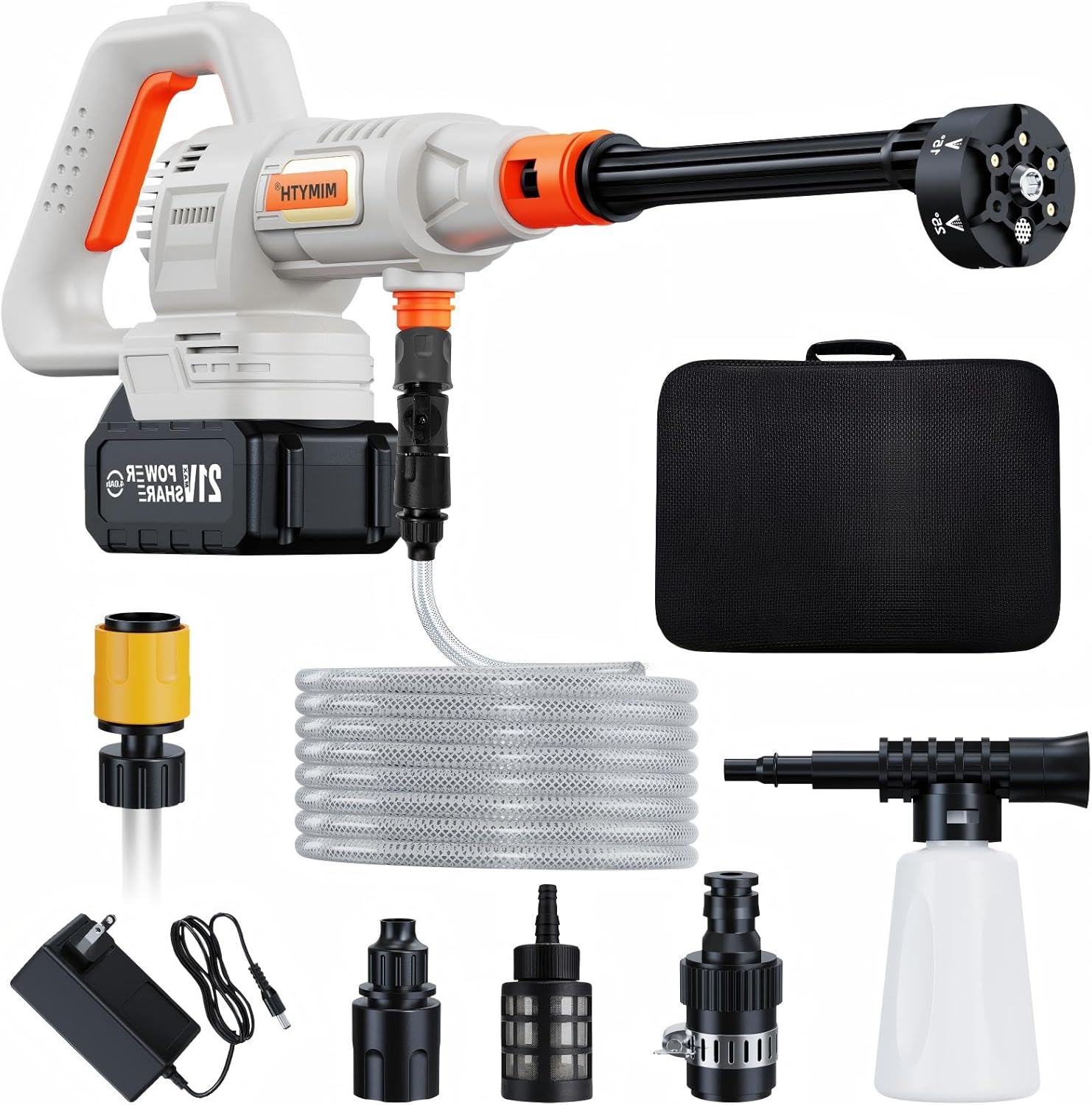 Cordless Pressure Washer with 1200 PSI and 6-in-1 Nozzle