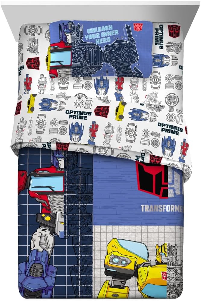Transformers Optimus Prime Kids Bedding Set for Full Size Beds