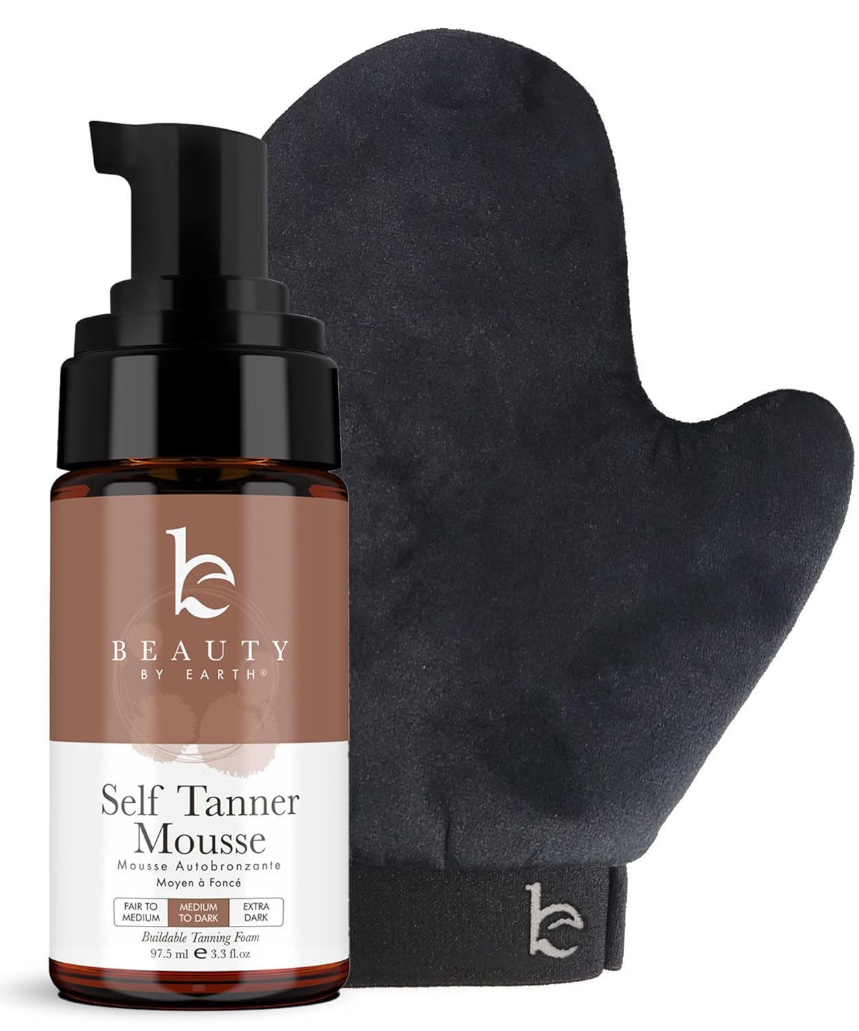 Self Tanner Mousse Kit by Beauty by Earth for a Natural Tan