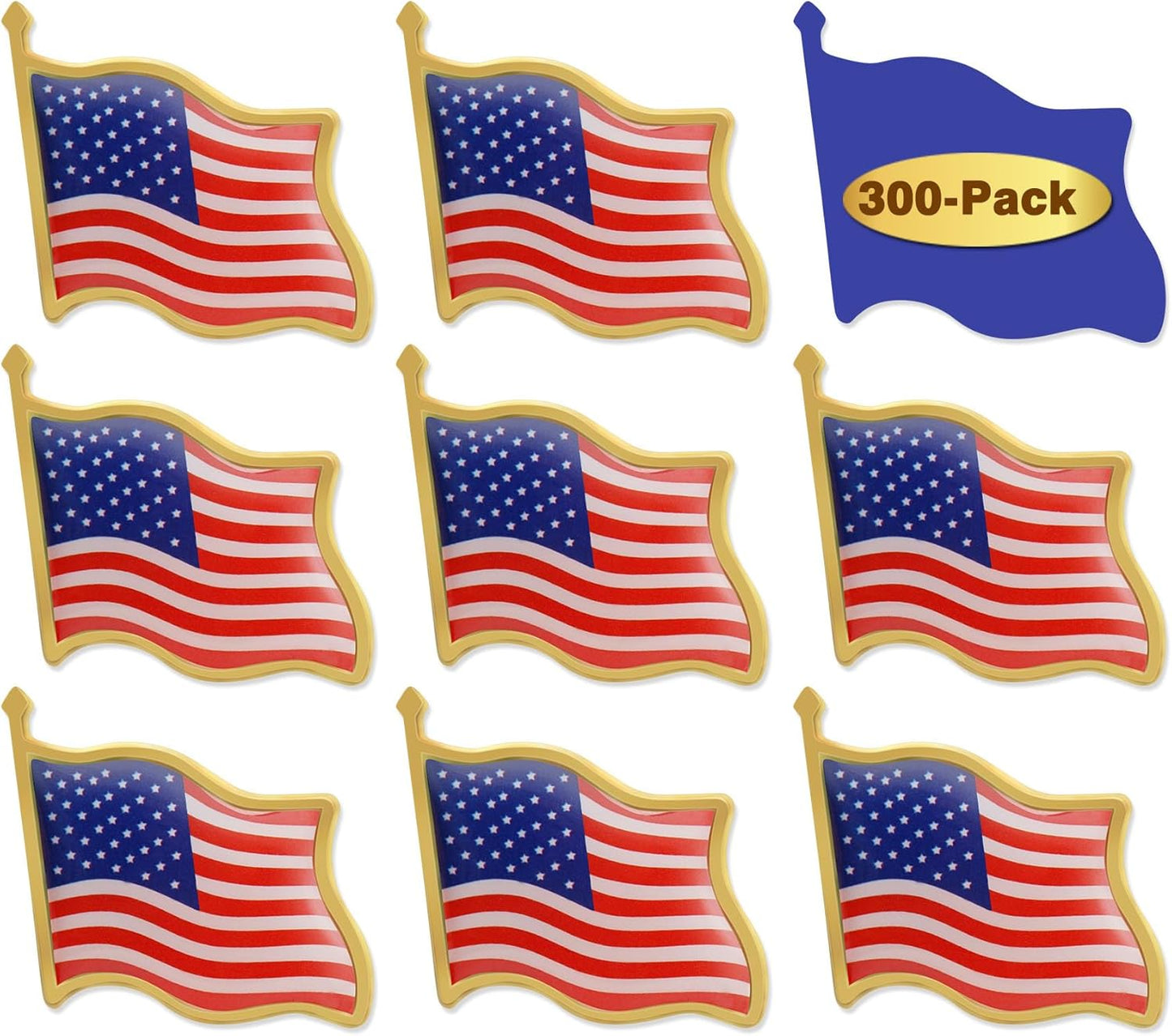 American Flag Lapel Pins Bulk Metal for Patriotic Events