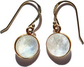 925 Sterling Silver Dangle Drop Earrings - Faceted 10mm Labradorite