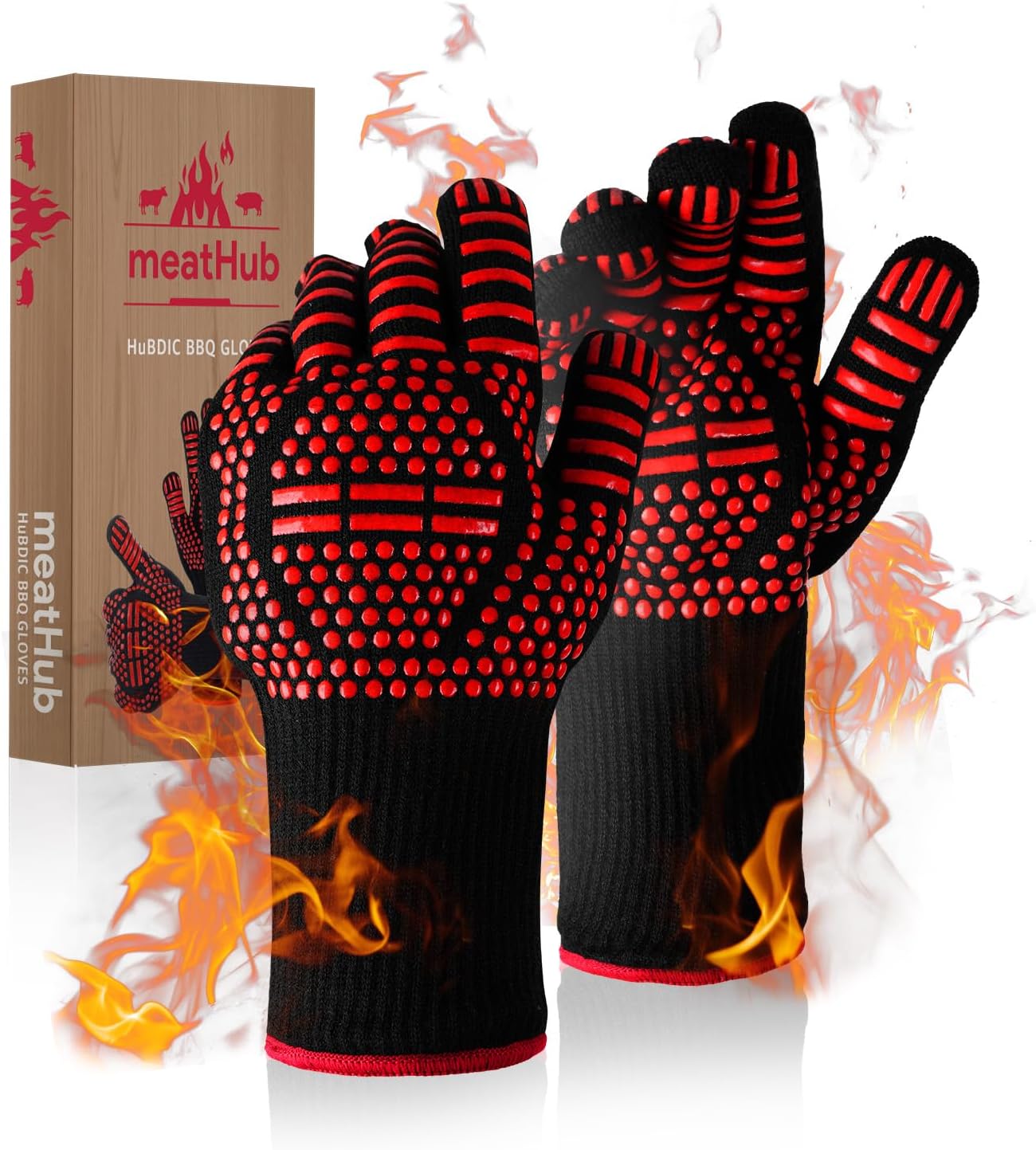 Ultimate Safety: HubiCare Fire-Resistant Grill Gloves