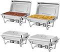 Rengue 9.5 QT Chafing Dishes 4 Pack - Durable Buffet Set