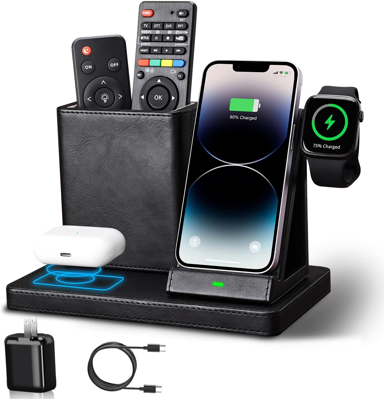 Charging Desk Organizer for Phone and Pens