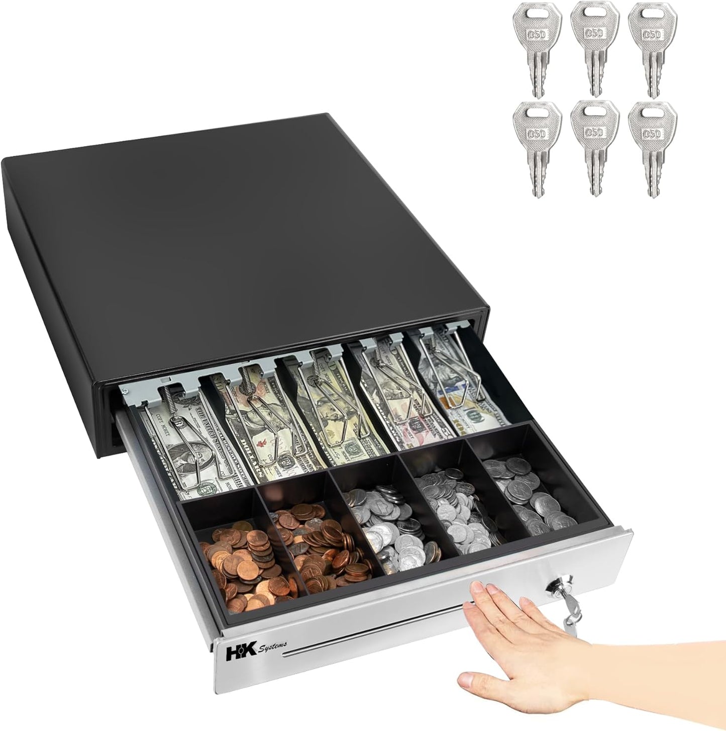 Secure Cash Management: 16 Heavy Duty Cash Drawer by HK Systems