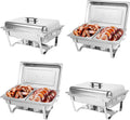 IMACONE Chafing Dish Buffet Set of 4 8QT Stainless Steel - Reliable