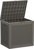35 Gallon Outdoor Storage Box - Compact Weatherproof Deck Box