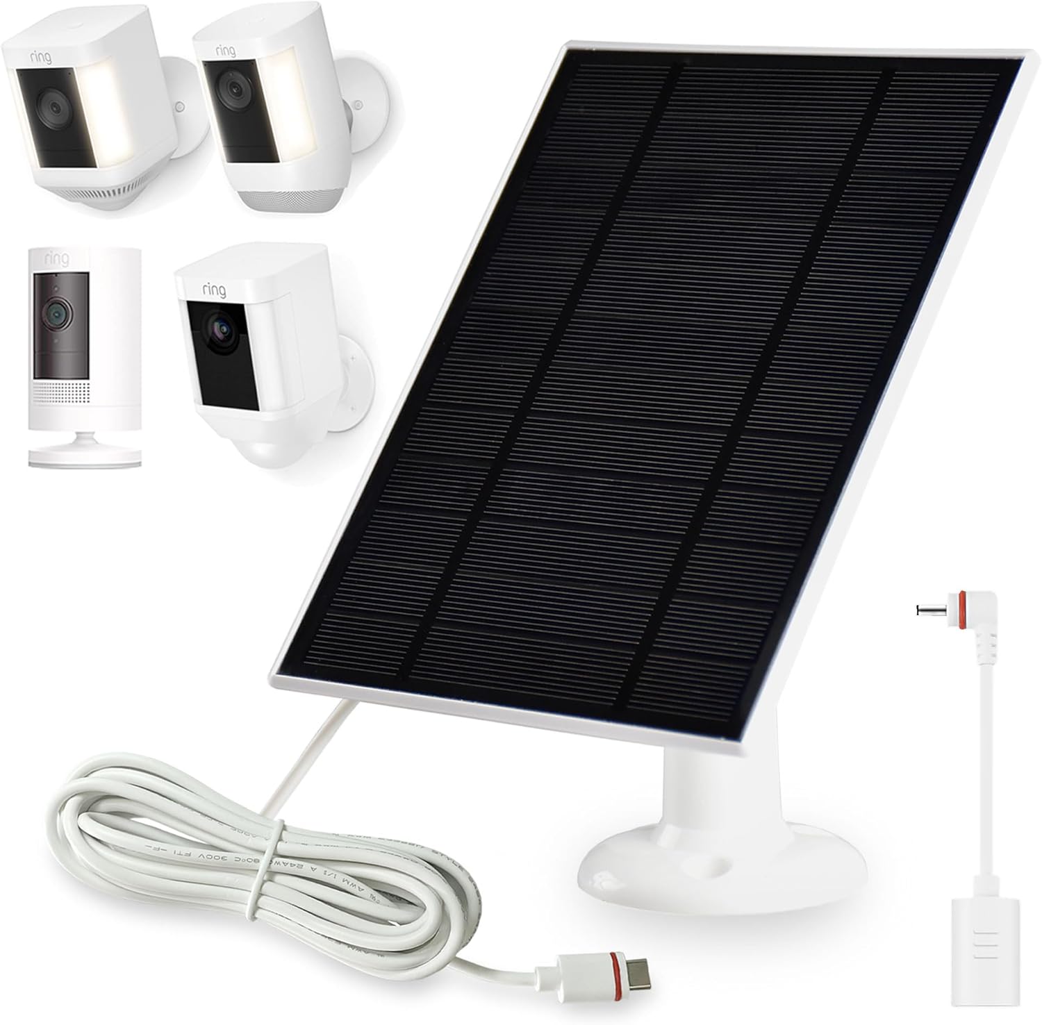 Extended Power for Ring Cameras with Solar Panel
