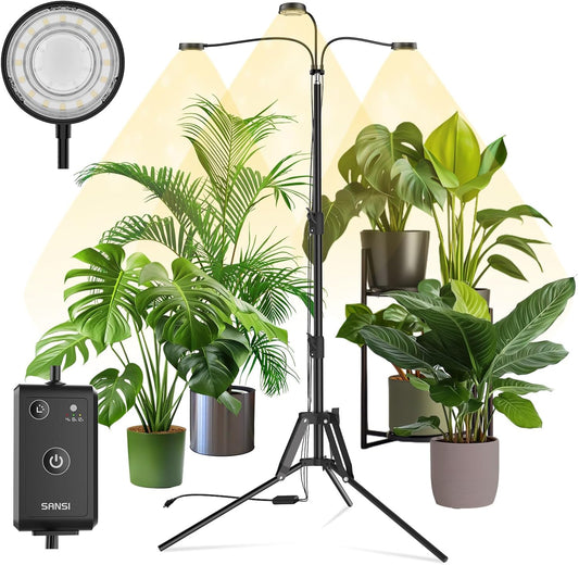 SANSI Grow Lights for Indoor Plants with Adjustable Tripod Stand