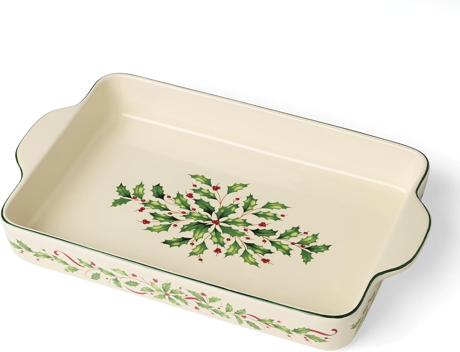 Lenox Holiday Rectangular Baking Dish for Festive Kitchen Decor